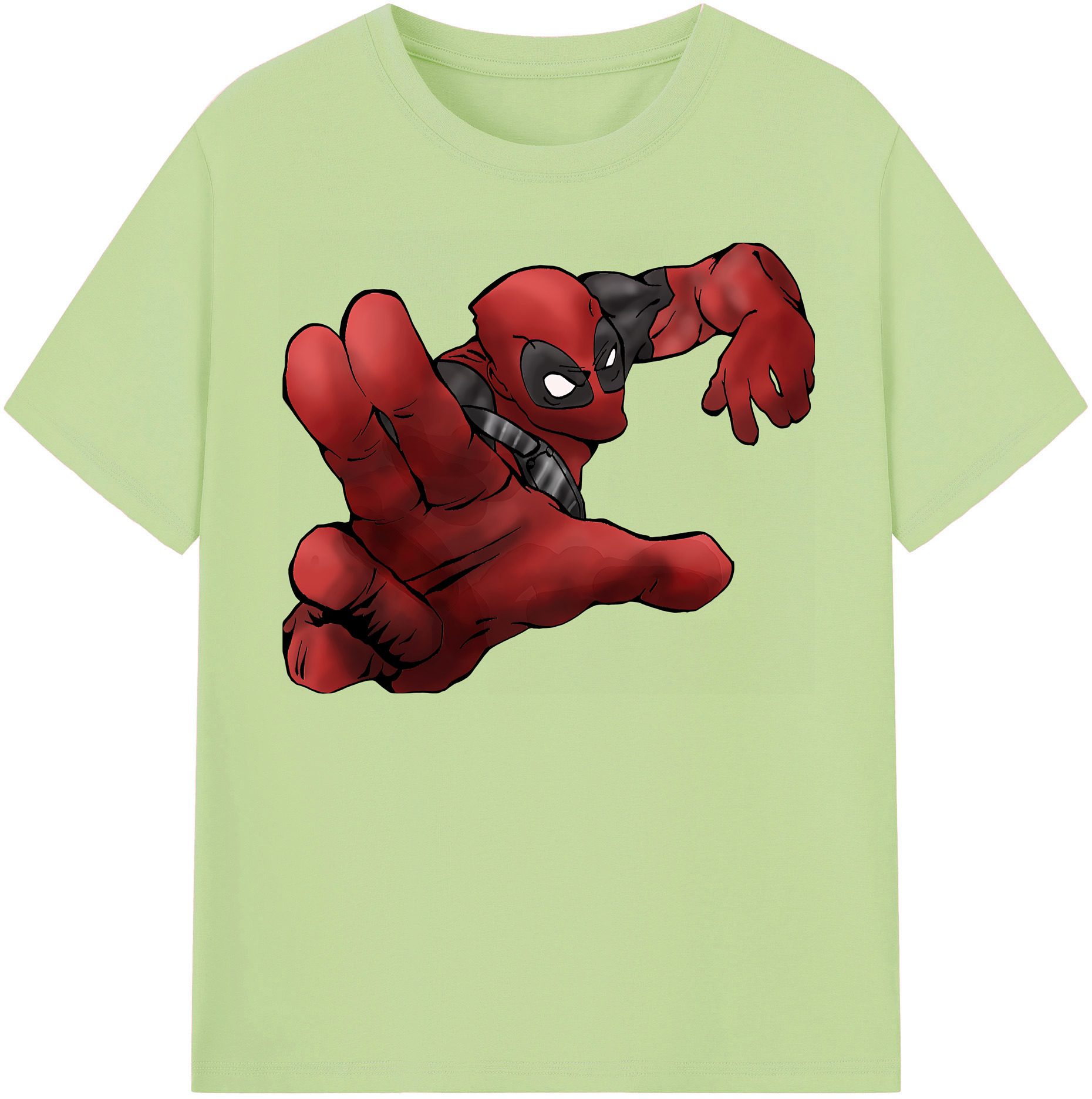 （画像用） Deadpool デッドプール 綿100％半袖Tシャツ（フロントプリント）